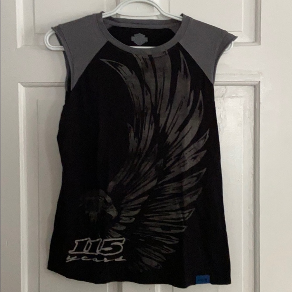 Women’s Harley-Davidson 115th cut off shirt